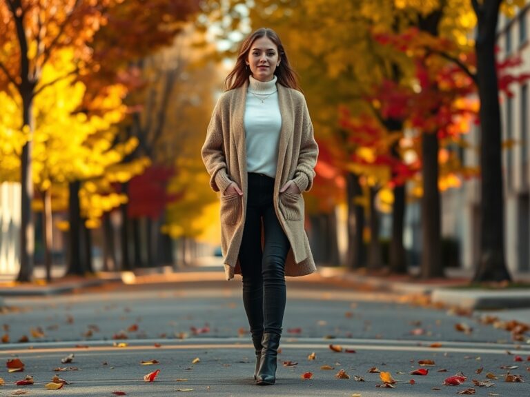 dionisosking.ro | Secretele unui look de toamnă cu cardigane supradimensionate